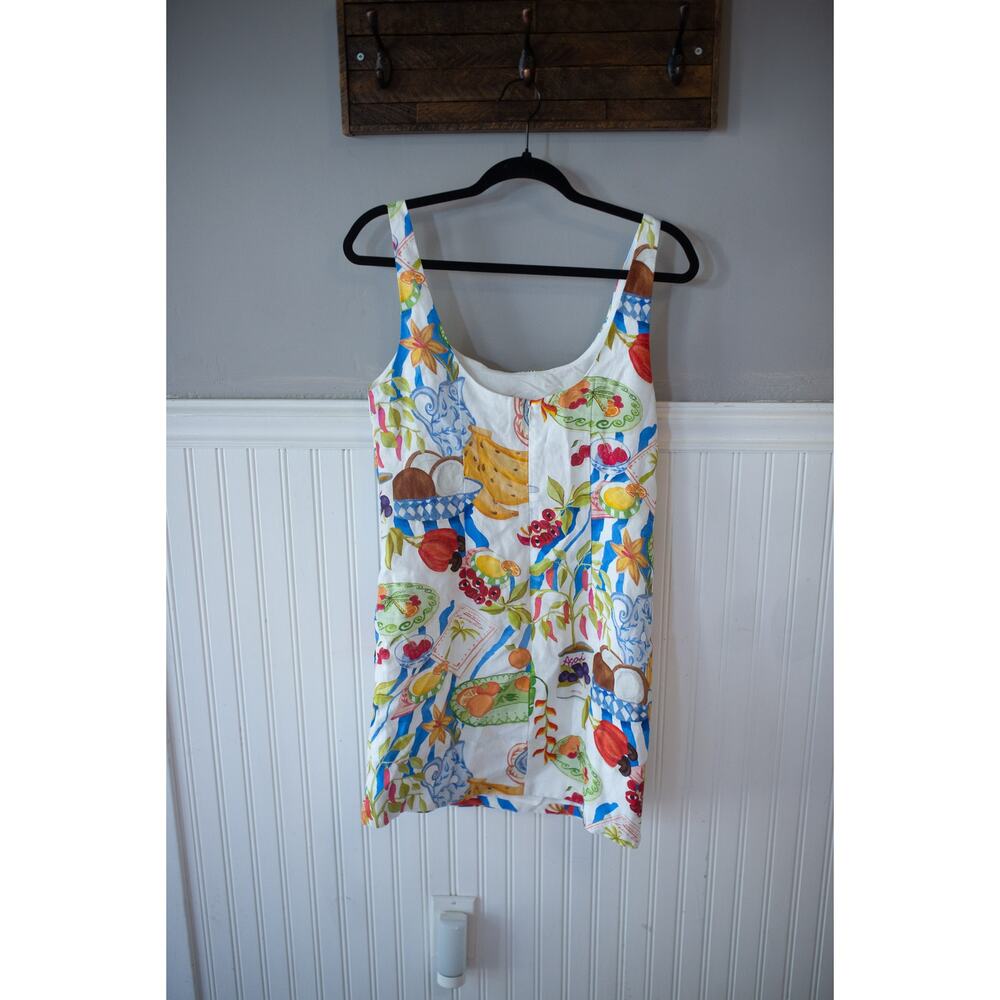 Anthropologie Farm Rio Fresh Table Linen Sleeveless Scoop-Neck Mini Dress Xs View 4